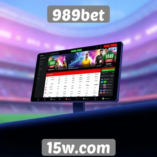 Usabilidade e design da interface do 989bet
